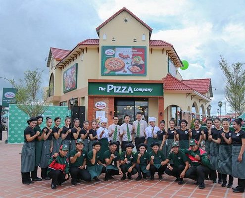 Opening of the Pizza Company in Kampong Cham Town