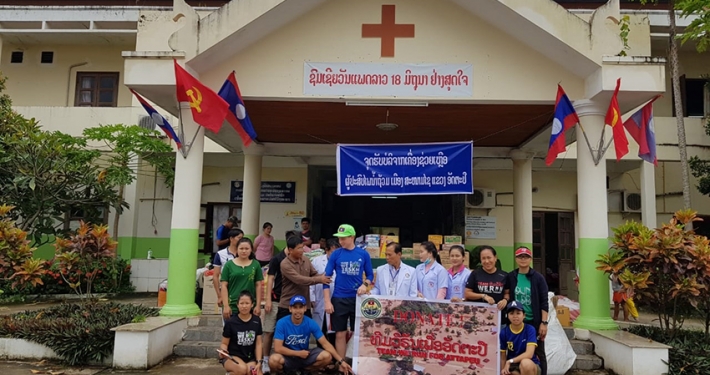 Lao Ford City Supports Flood Victims in Attapeu