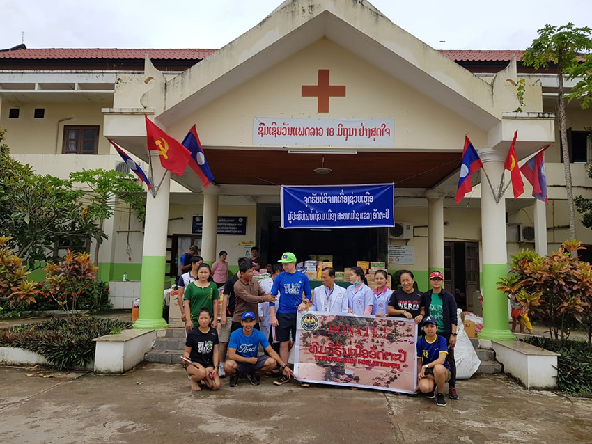 Lao Ford City Supports Flood Victims in Attapeu